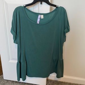 Green blouse